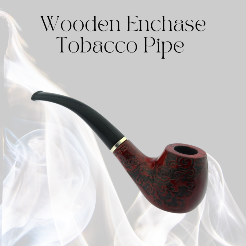 Wooden Enchase Smoking Pipe Tobacco