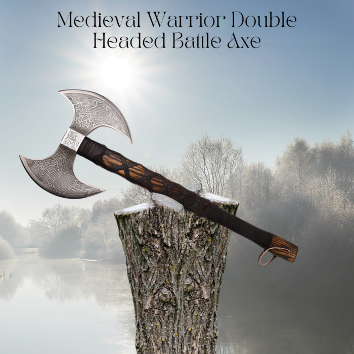 Medieval Warrior Double Headed Battle Axe