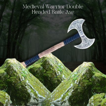 Medieval Warrior Double Headed Battle Axe